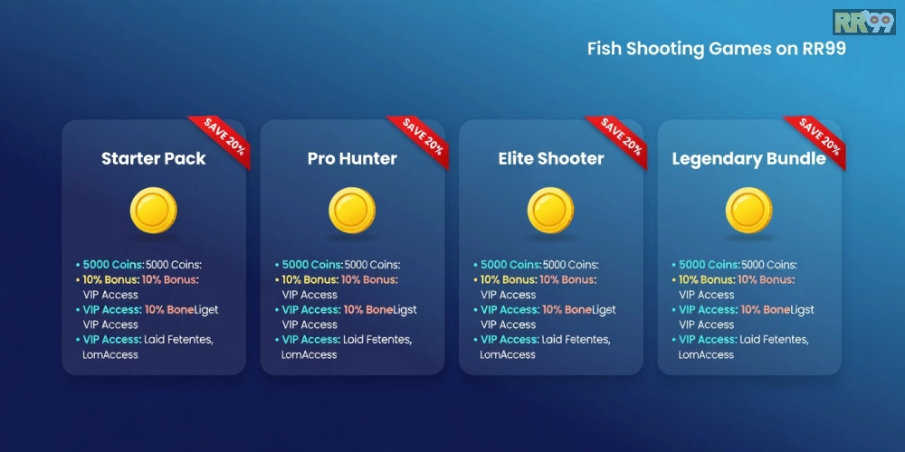 Bảng giá chi tiết các gói nạp game bắn cá RR99 cập nhật năm 2025