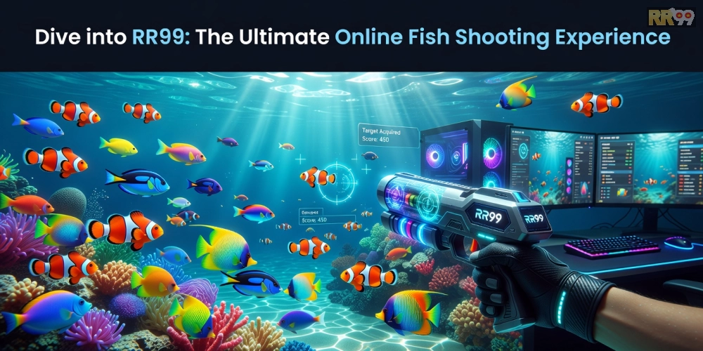 Minh họa khái niệm game bắn cá rr99 với giao diện chơi sống động