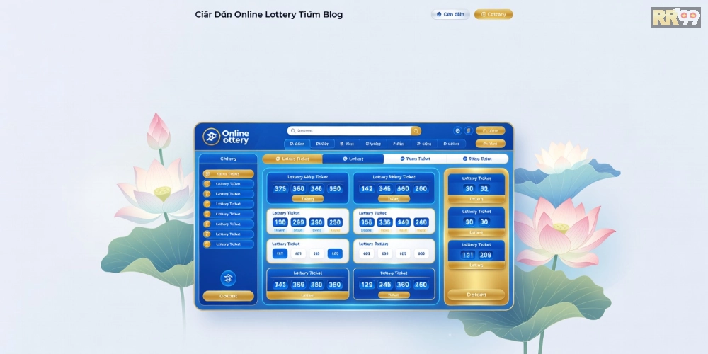 Giao diện chính của nền tảng xổ số minh ngọc rr99 với các lựa chọn cược đa dạng