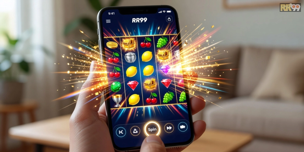 Hình ảnh ứng dụng chơi game nổ hũ RR99 trên di động tiện lợi